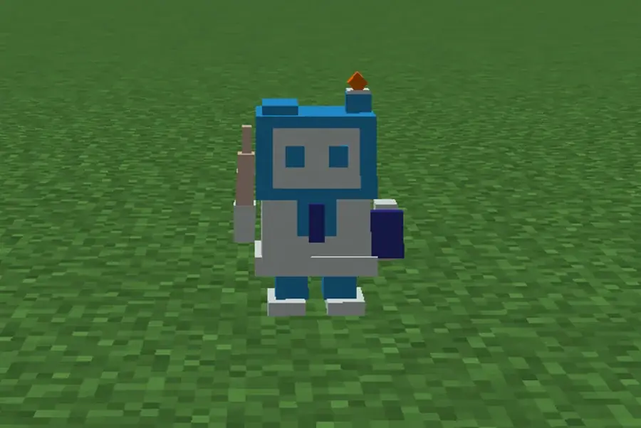 マインクラフトの中で、エージェントがプログラムどおりに動く